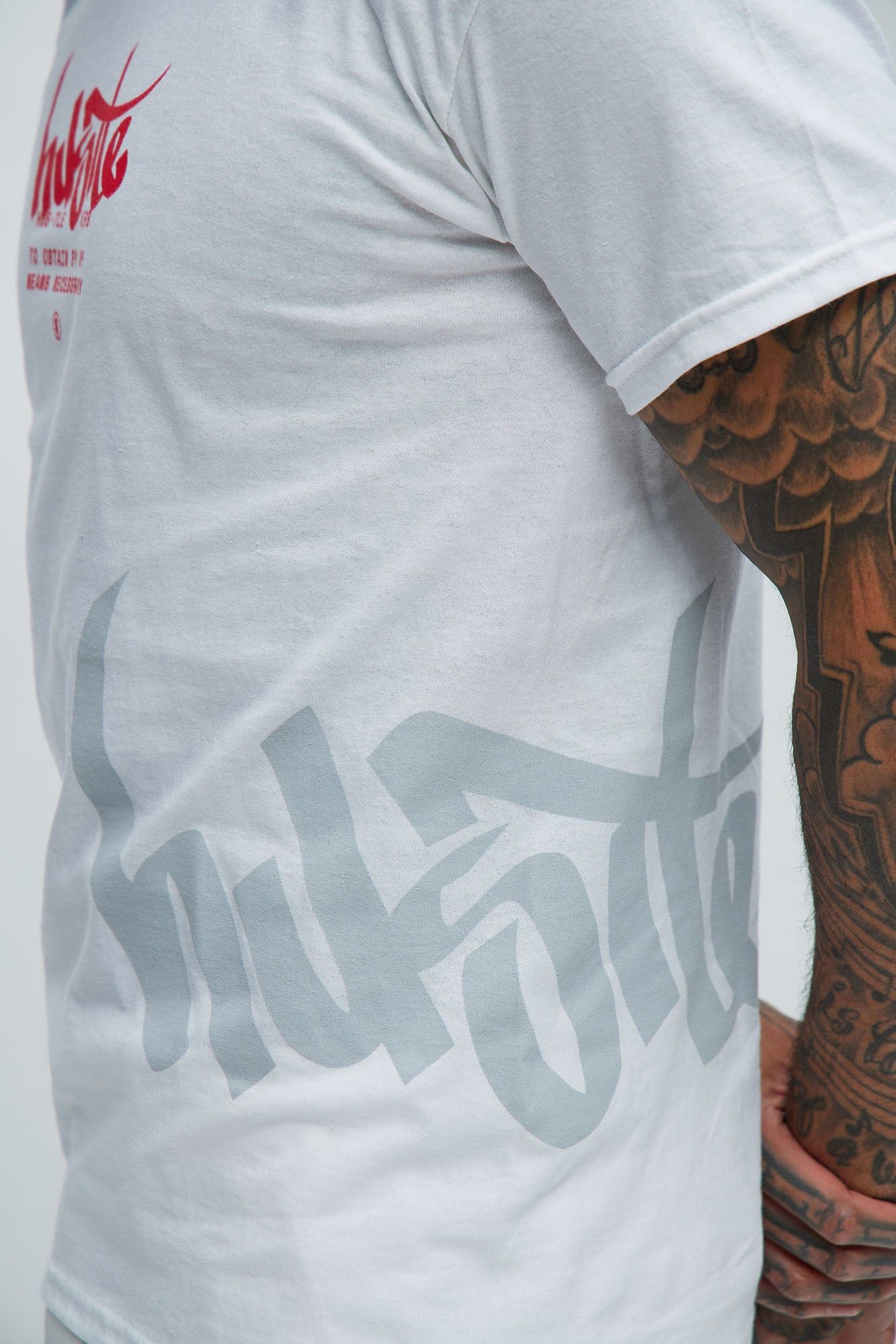 Hustle Tag Short Sleeve Tee - White sold by Fashion Nova product image thumbnail 4