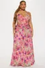 Fruitful Mesh Maxi Dress - Fuchsia sold by Fashion Nova