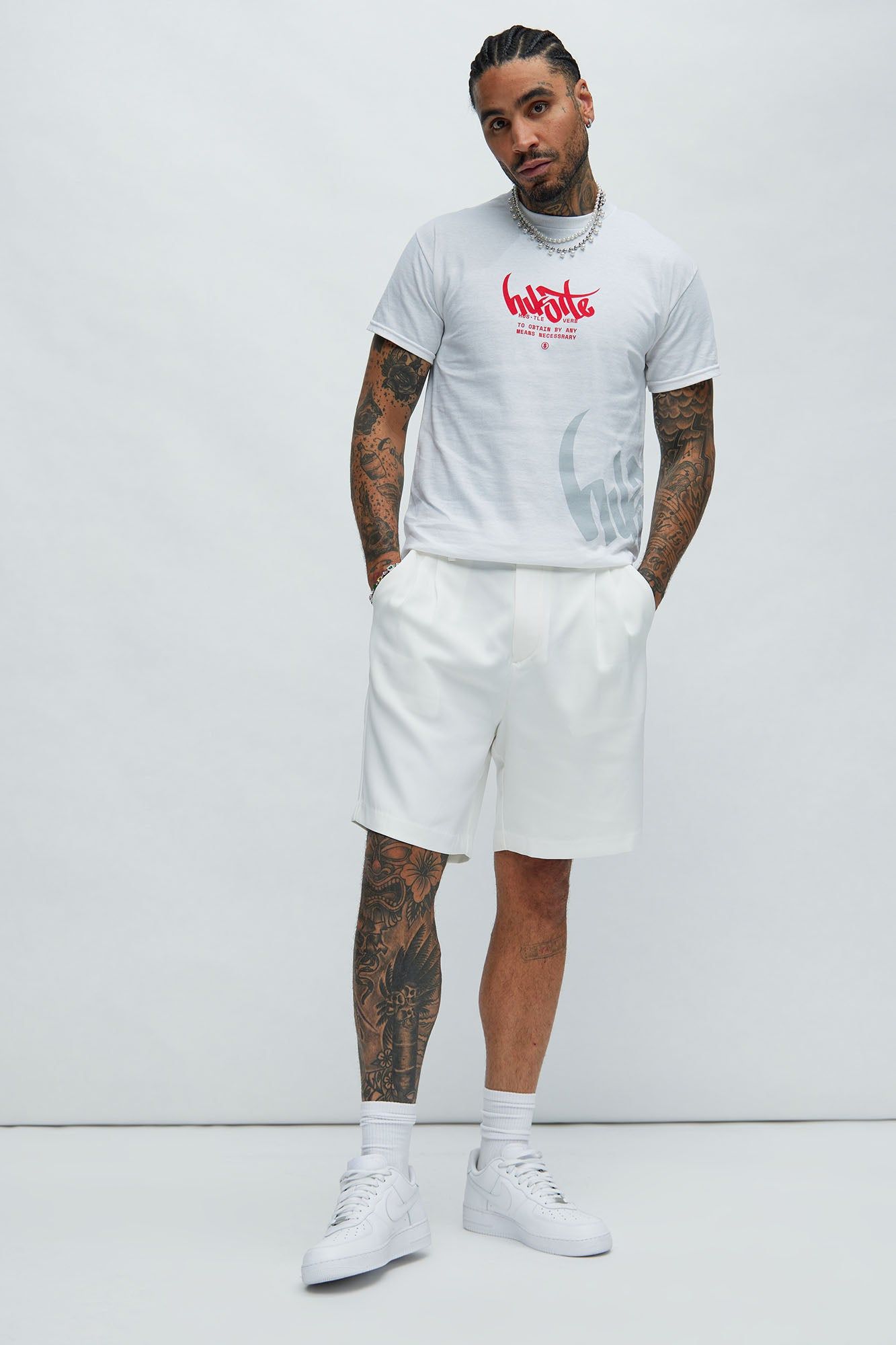 Hustle Tag Short Sleeve Tee - White sold by Fashion Nova product image thumbnail 2
