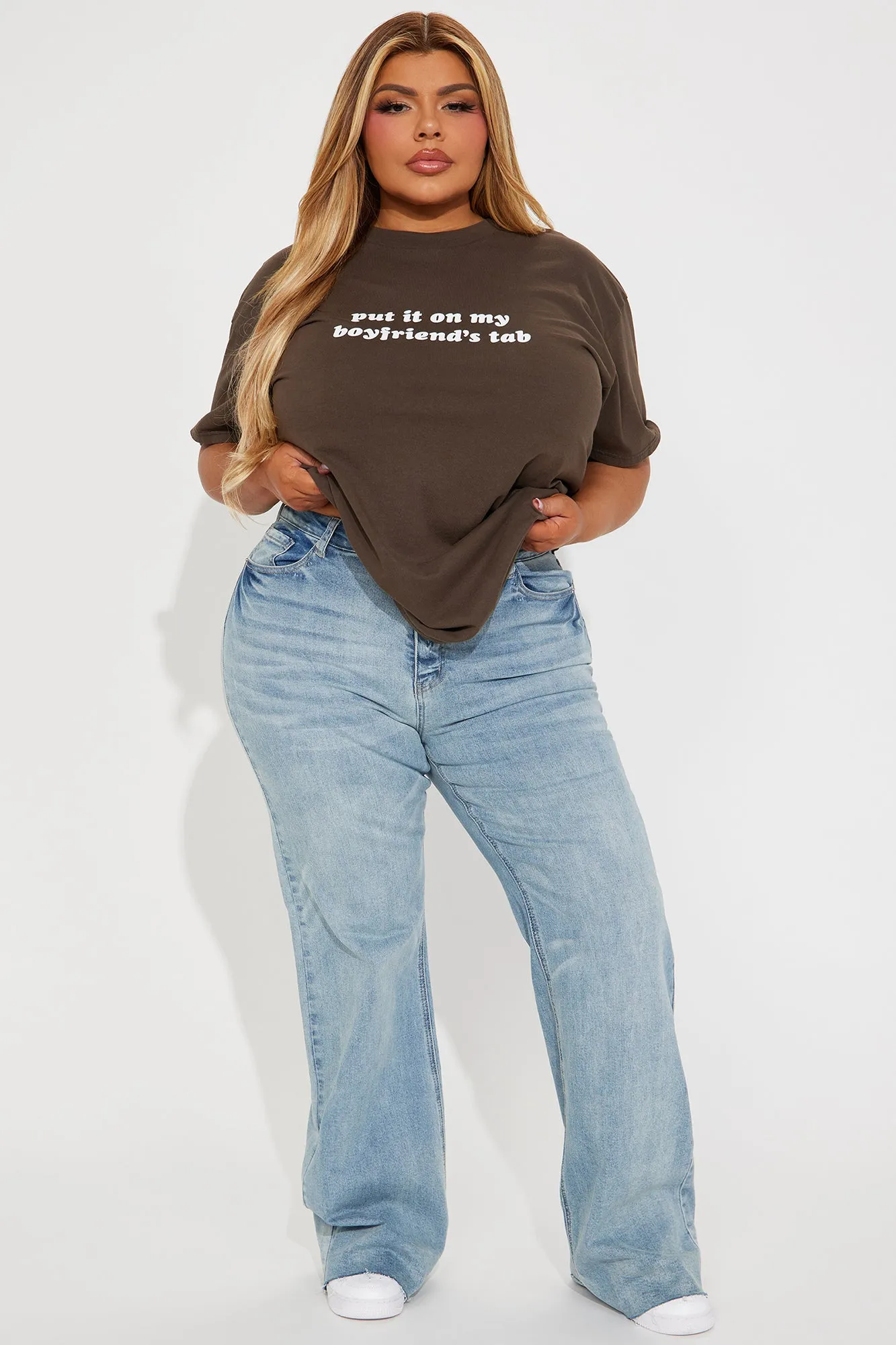 Put It On My Boyfriends Tab Washed Tee - Olive sold by Fashion Nova product image thumbnail 5