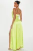 Big Entrance Satin Gown - Lime sold by Fashion Nova