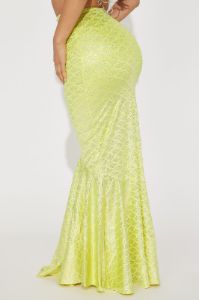 Seductive Mermaid Skirt Costume Starter - Neon Yellow sold by Fashion Nova