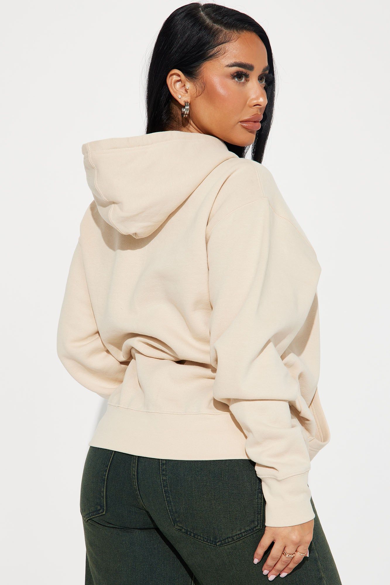 Good Vibes Worldwide Oversized Hoodie - Sand sold by Fashion Nova product image thumbnail 4