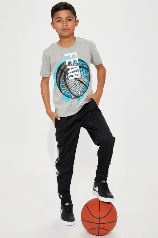 Mini Fearless Player Jogger Set - Heather Grey made by Fashion Nova