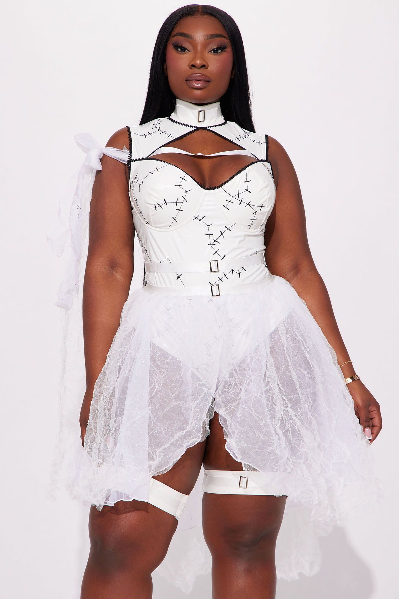 Lab Made Bride 3 Piece Costume Set - White sold by Fashion Nova product image thumbnail 6