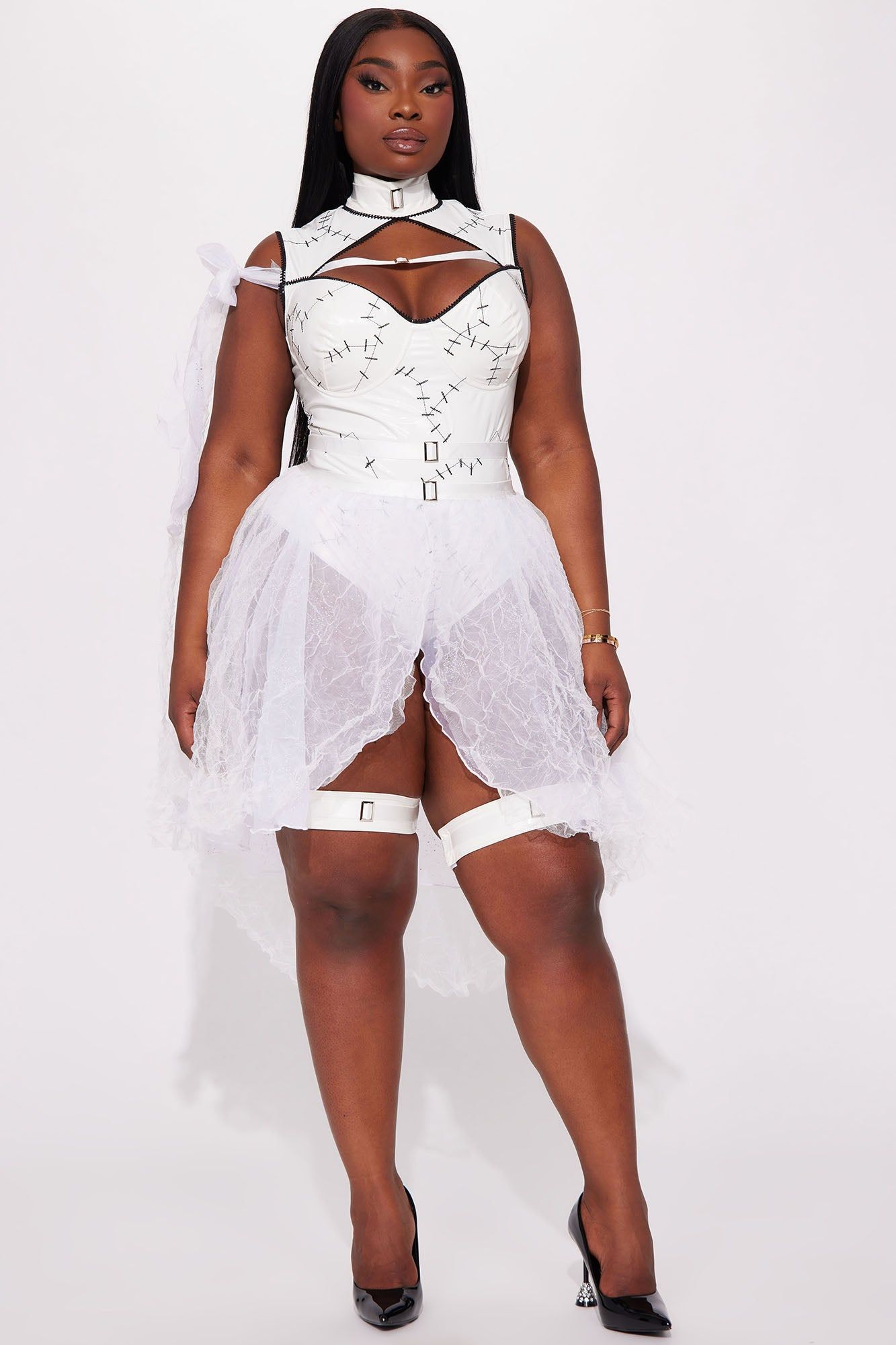 Lab Made Bride 3 Piece Costume Set - White sold by Fashion Nova product image thumbnail 5