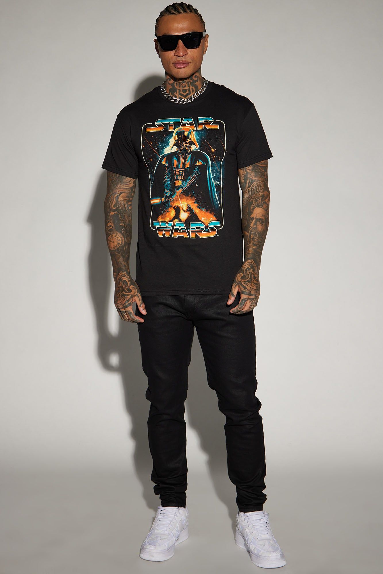 Star Wars Vader Metal Short Sleeve Tee - Black sold by Fashion Nova product image thumbnail 2