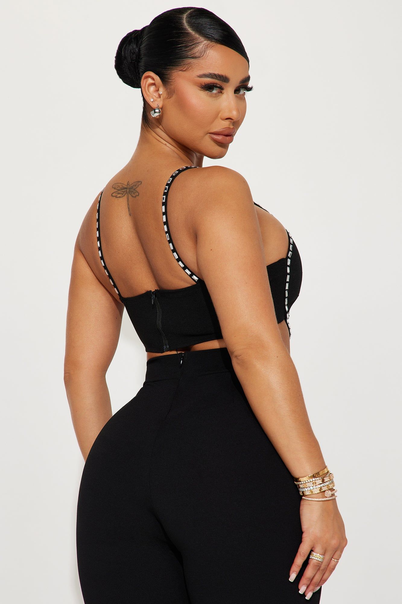 Key To Your Heart Crop Top - Black sold by Fashion Nova product image thumbnail 3