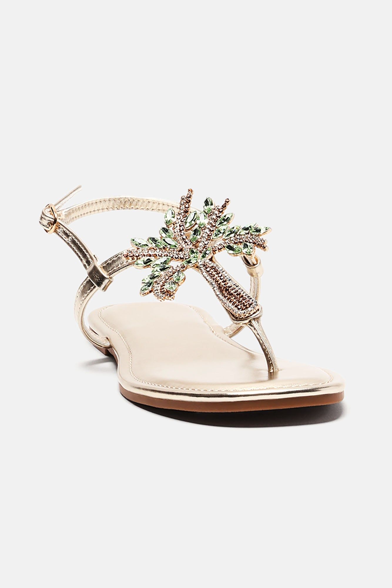 Under The Palm Trees Sandals - Gold sold by Fashion Nova product image thumbnail 3