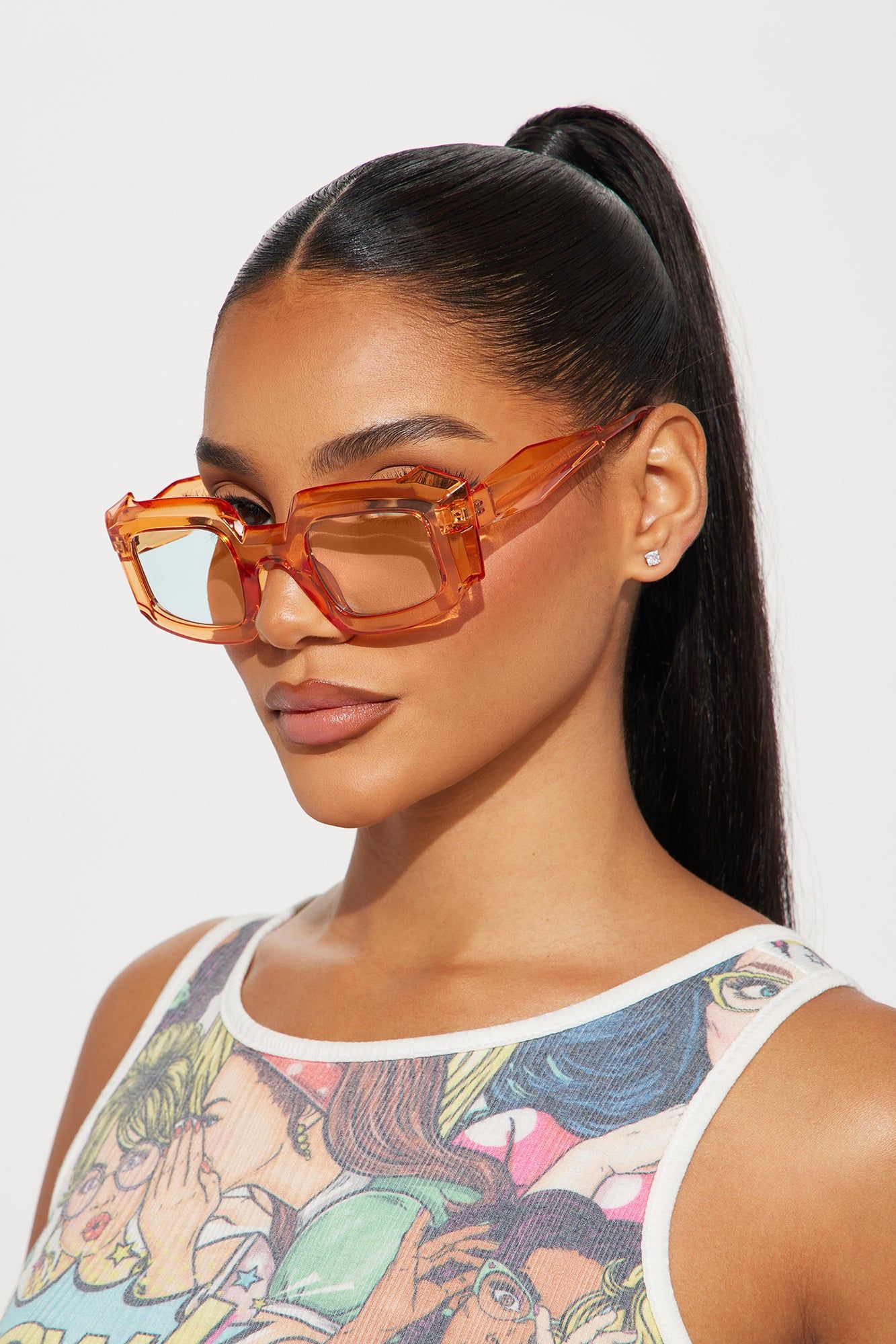 Sun's Out Sunglasses - Orange sold by Fashion Nova