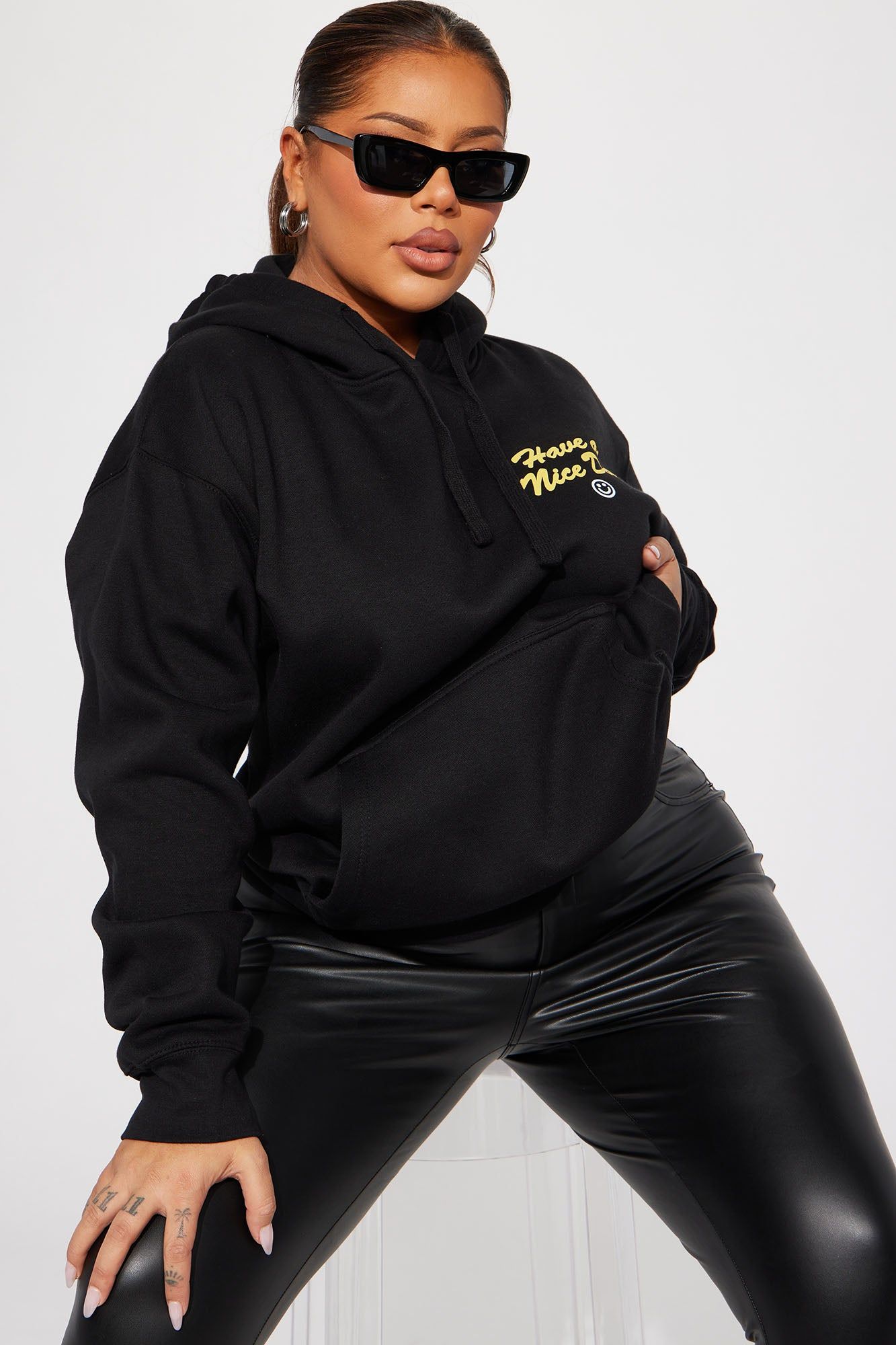 If You're Reading This Hoodie - Black sold by Fashion Nova product image thumbnail 6