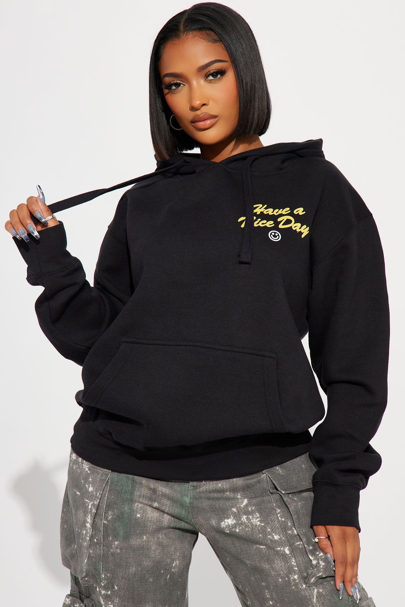 If You're Reading This Hoodie - Black sold by Fashion Nova