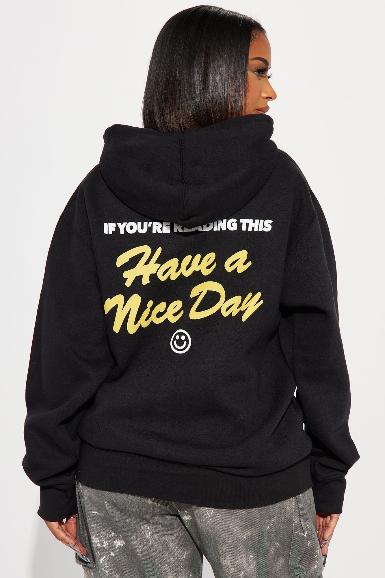 If You're Reading This Hoodie - Black sold by Fashion Nova product image thumbnail 4
