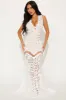 Andrea Embroidered Gown - White sold by Fashion Nova
