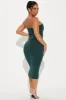 When In Rome Ruched Midi Dress - Hunter sold by Fashion Nova