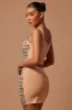 Beverly Embellished Crop Top - Nude sold by Fashion Nova