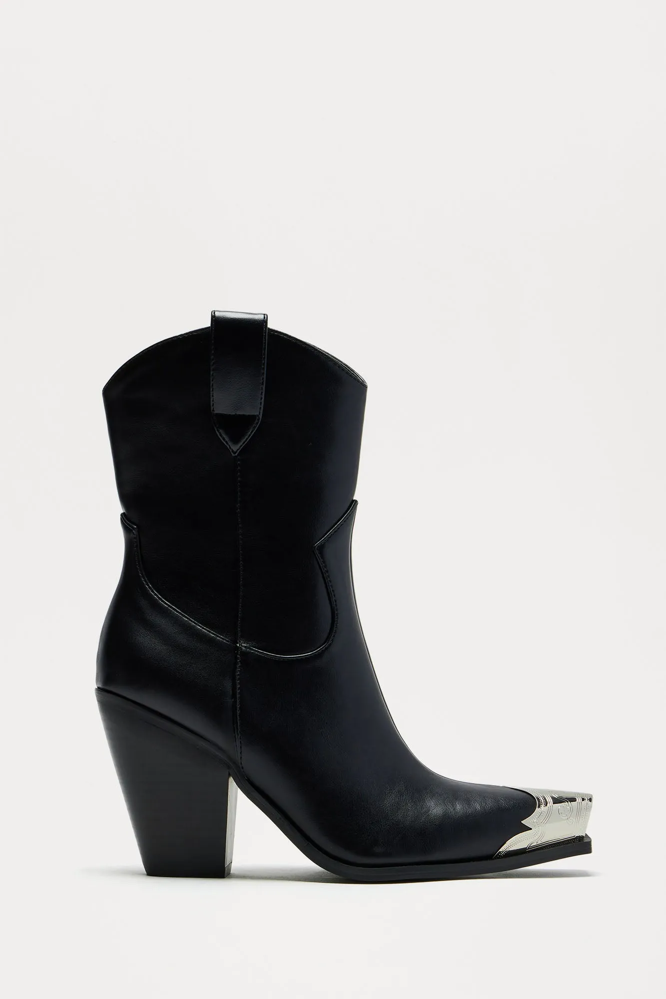 Western Cutie Cowboy Booties - Black sold by Fashion Nova