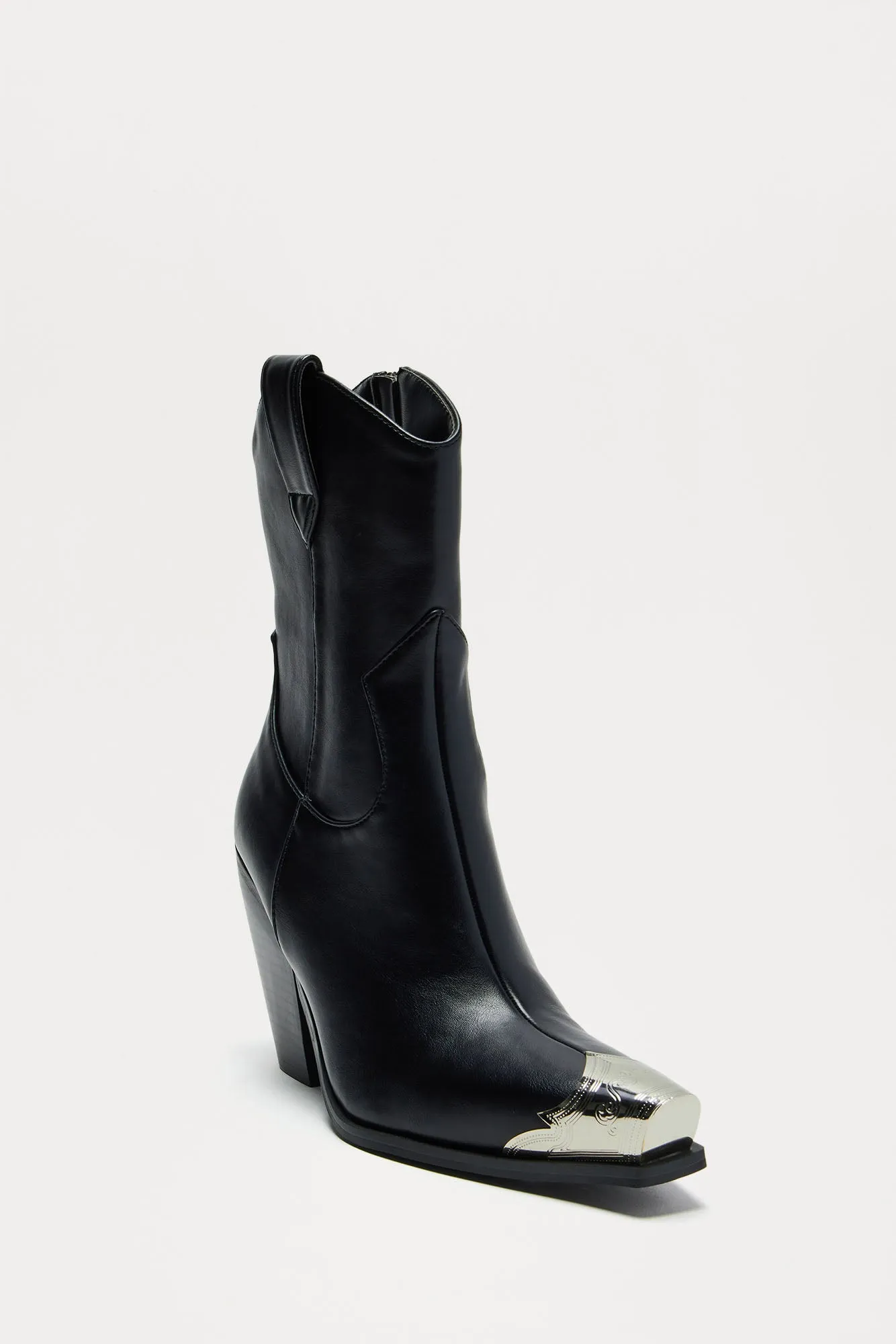 Western Cutie Cowboy Booties - Black sold by Fashion Nova product image thumbnail 3