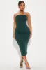 When In Rome Ruched Midi Dress - Hunter sold by Fashion Nova