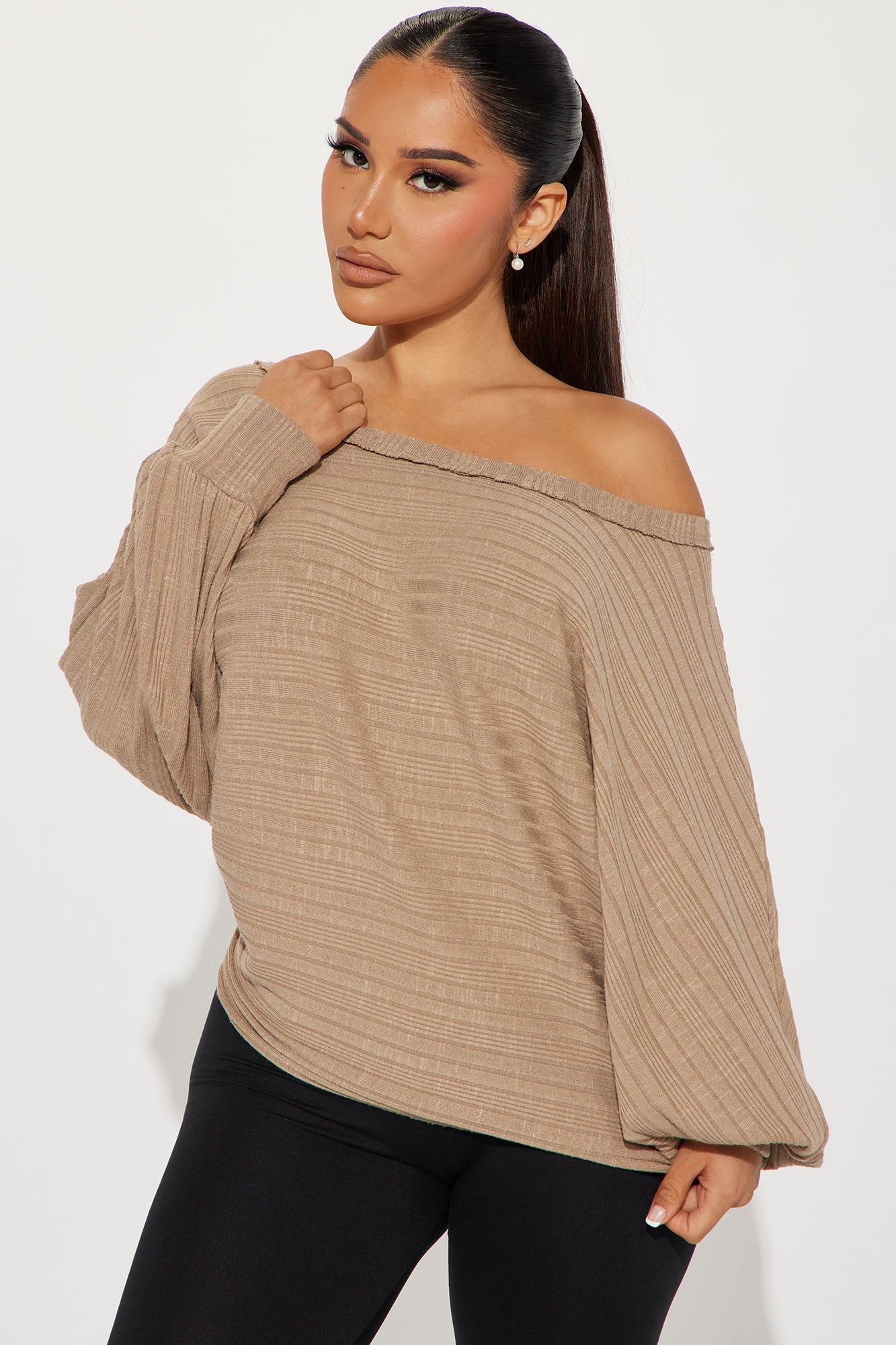 Emilia Top - Taupe sold by Fashion Nova