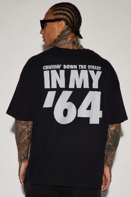 Eazy-E In My 64 Oversized Short Sleeve Tee - Black sold by Fashion Nova