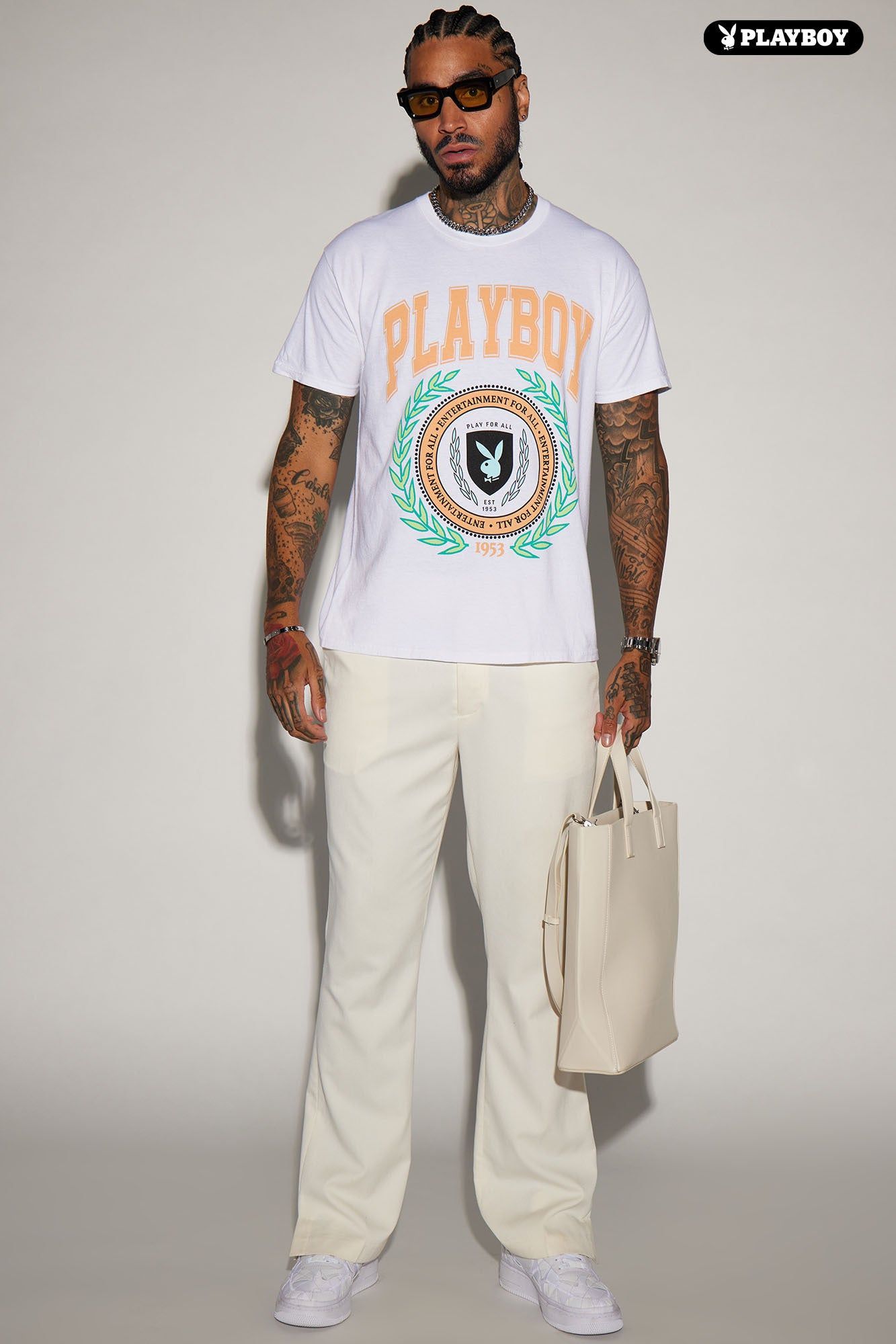 Playboy University Short Sleeve Tee - White sold by Fashion Nova product image thumbnail 2