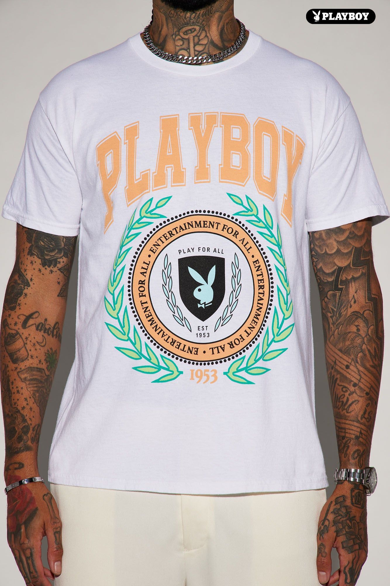 Playboy University Short Sleeve Tee - White sold by Fashion Nova product image thumbnail 3