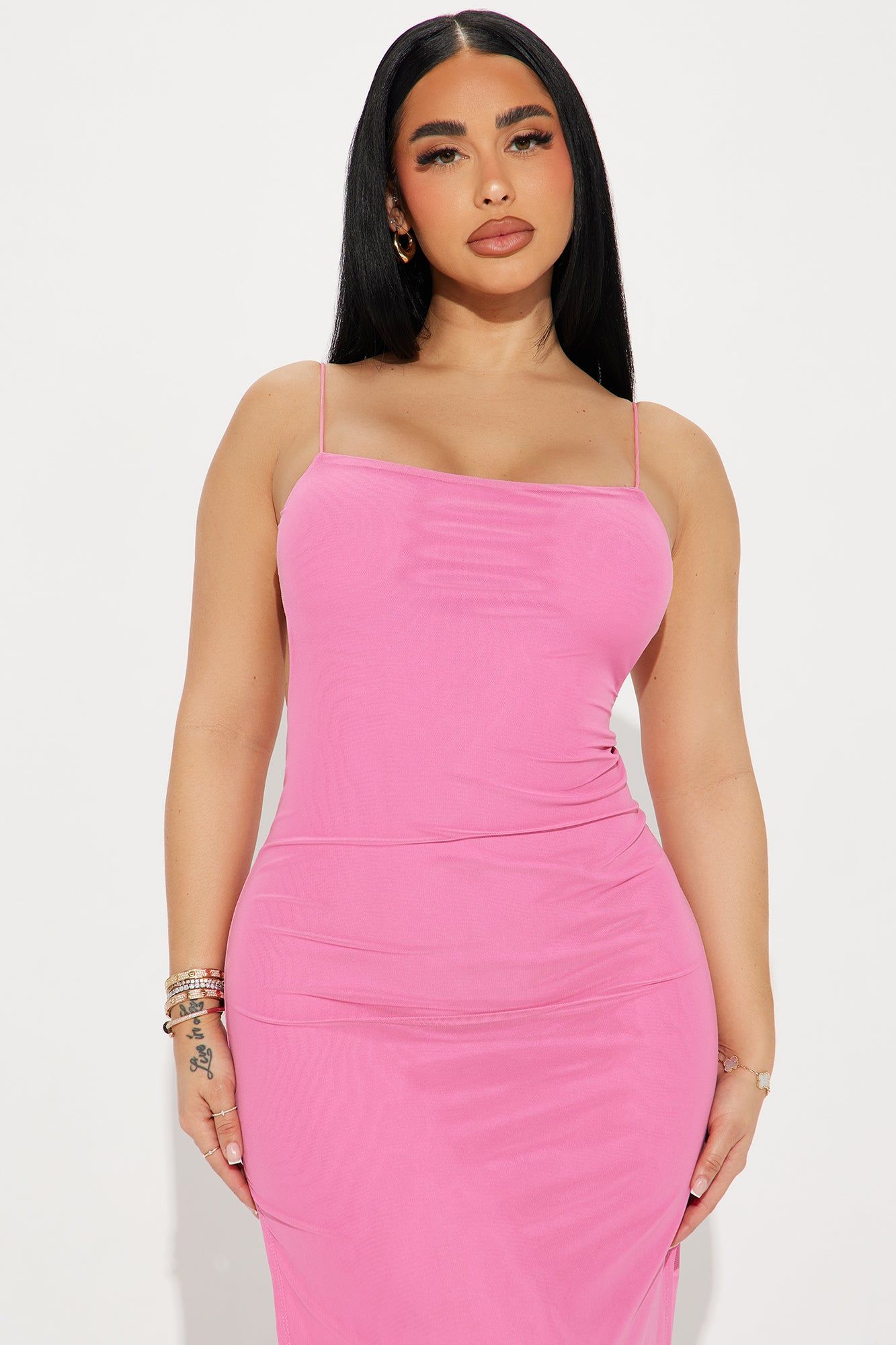 Jadene Mesh Maxi Dress - Hot Pink sold by Fashion Nova product image thumbnail 2
