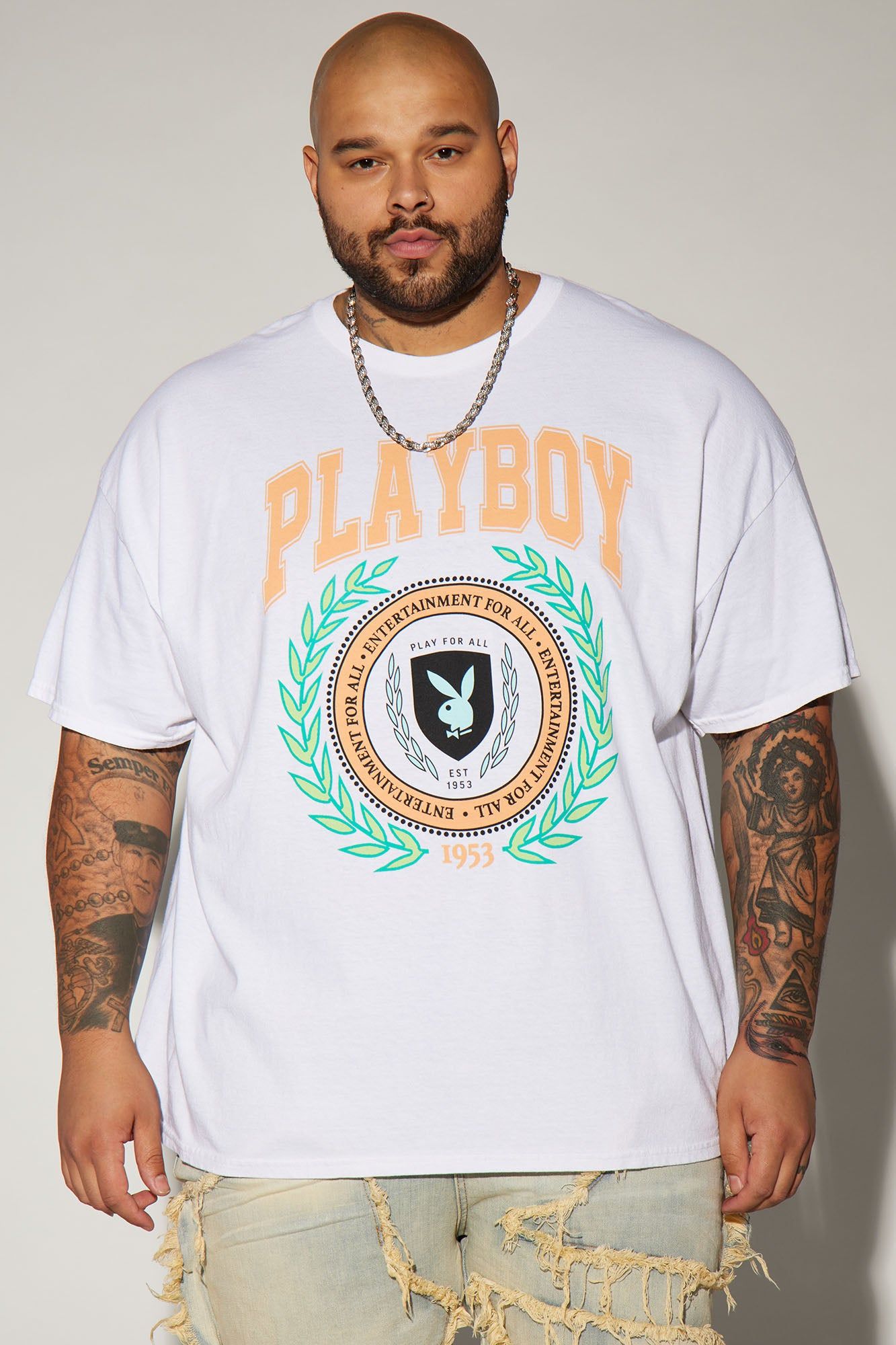 Playboy University Short Sleeve Tee - White sold by Fashion Nova product image thumbnail 4