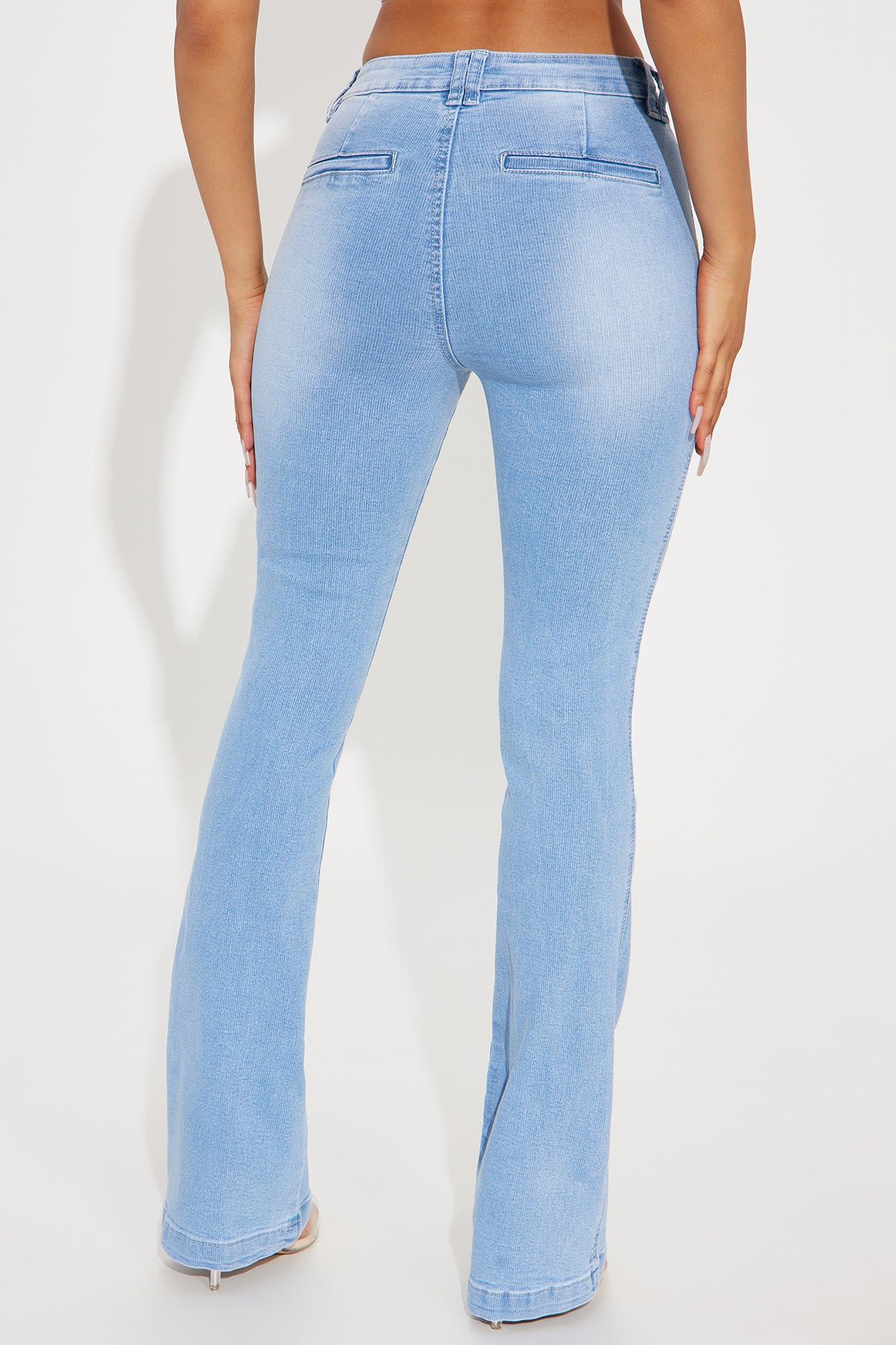 All About It Stretch Bootcut Jeans - Light Wash sold by Fashion Nova product image thumbnail 4