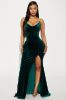 Pearly Nights Velvet Maxi Dress - Hunter sold by Fashion Nova
