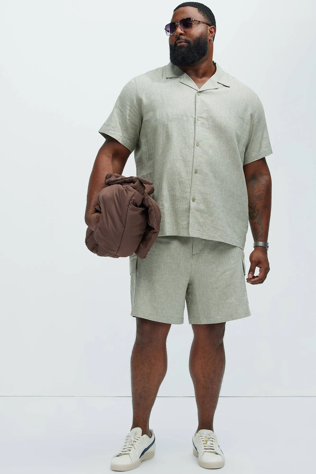 Bahamas Linen Shirt - Green sold by Fashion Nova product image thumbnail 5