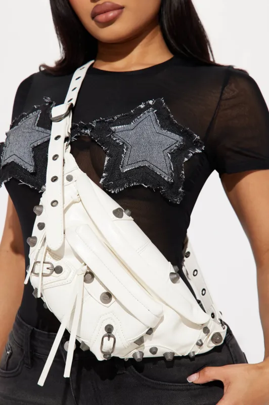 Slaying The Game Fanny Pack - White sold by Fashion Nova