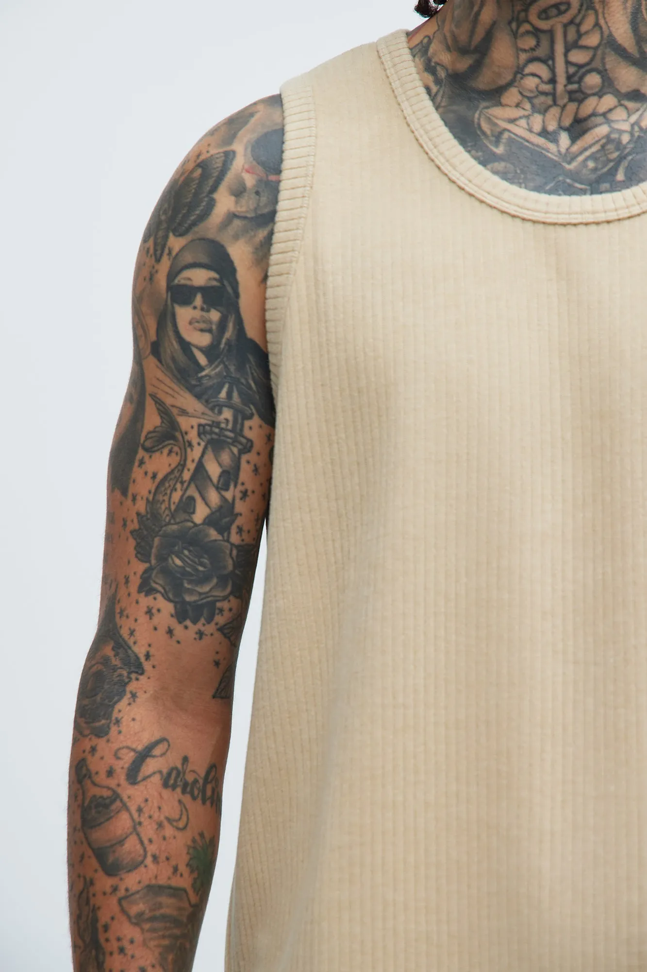 Franklin Stripe Knit Relaxed Tank - Tan sold by Fashion Nova product image thumbnail 3