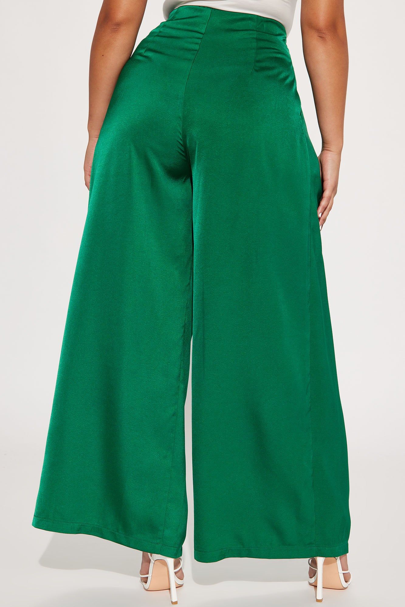 Better Now Satin Trouser Pant - Emerald sold by Fashion Nova product image thumbnail 3