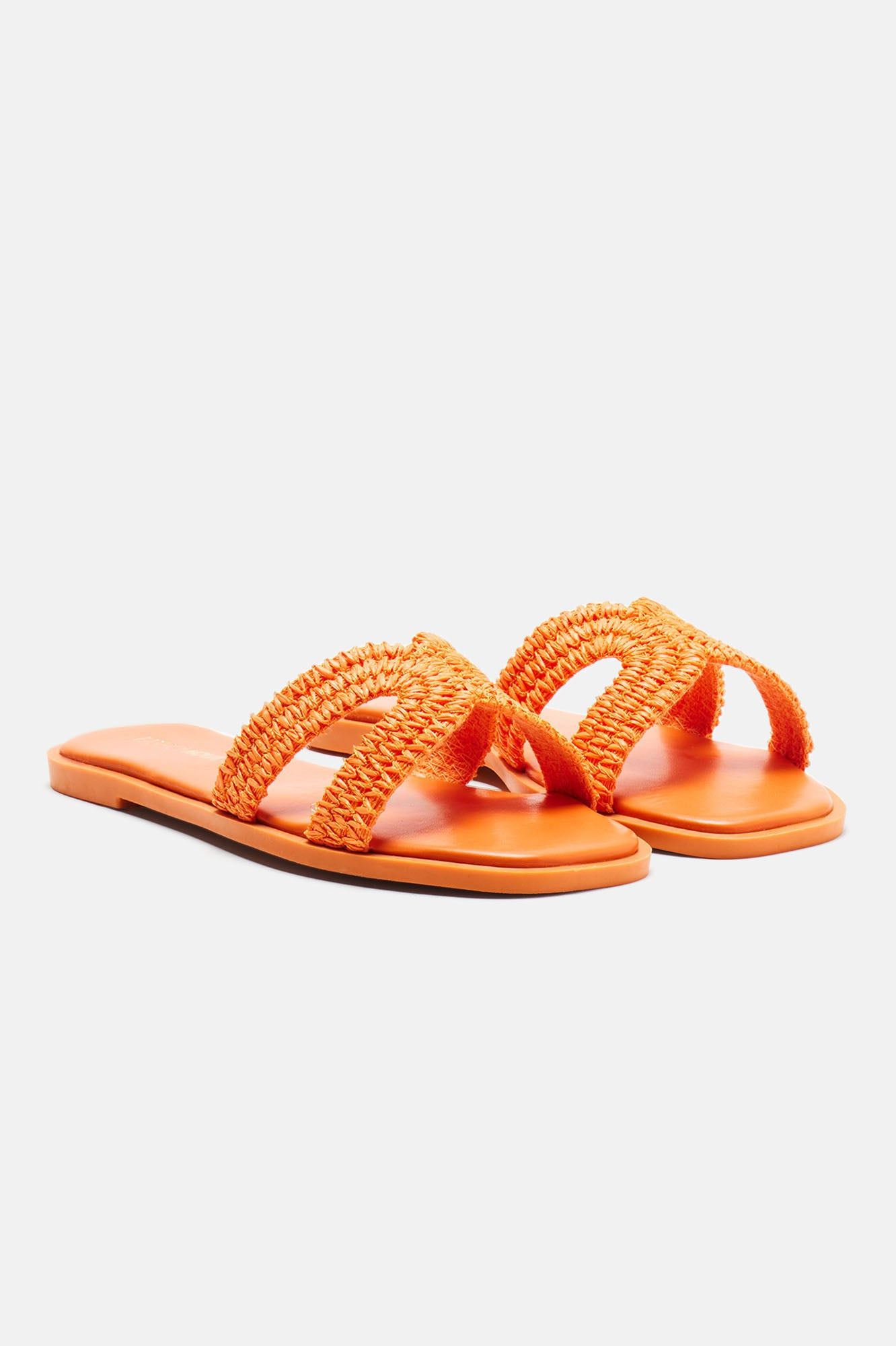 Poolside Babe Flat Sandals - Orange sold by Fashion Nova product image thumbnail 2
