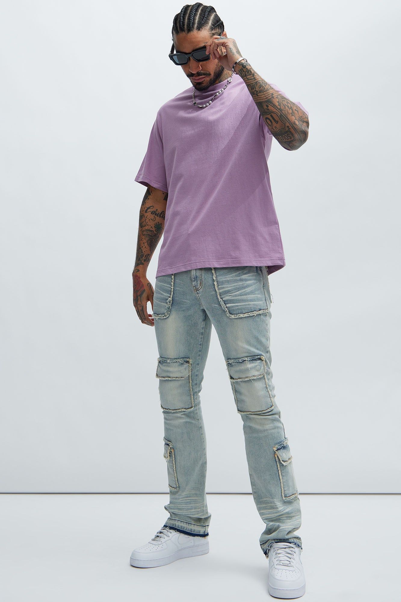 Oversized Heavyweight Short Sleeve Tee - Purple sold by Fashion Nova product image thumbnail 2