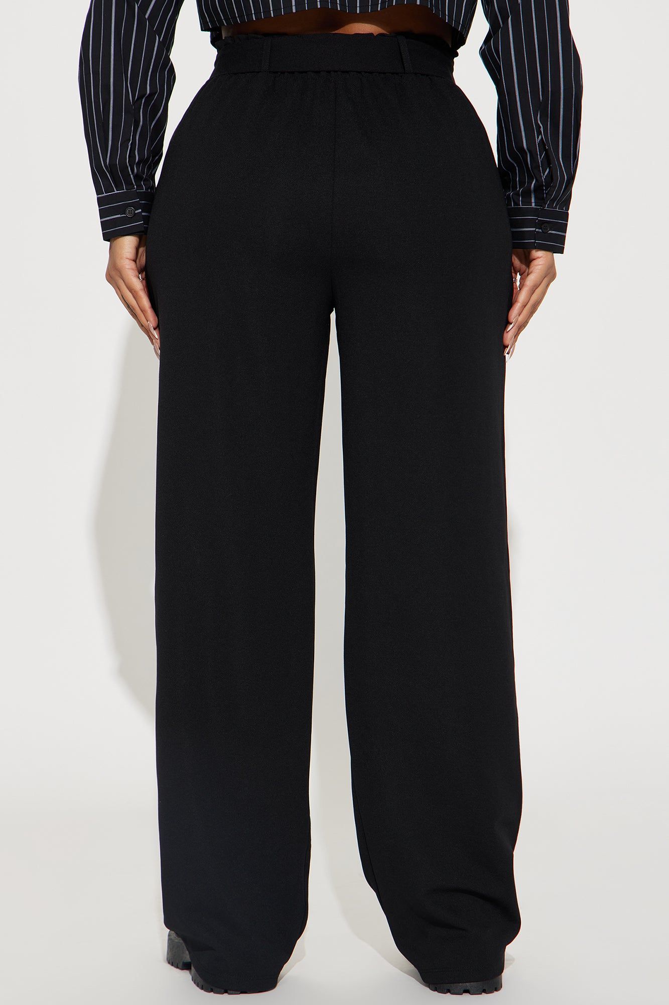Ellery Tie Waist Trouser - Black sold by Fashion Nova product image thumbnail 3