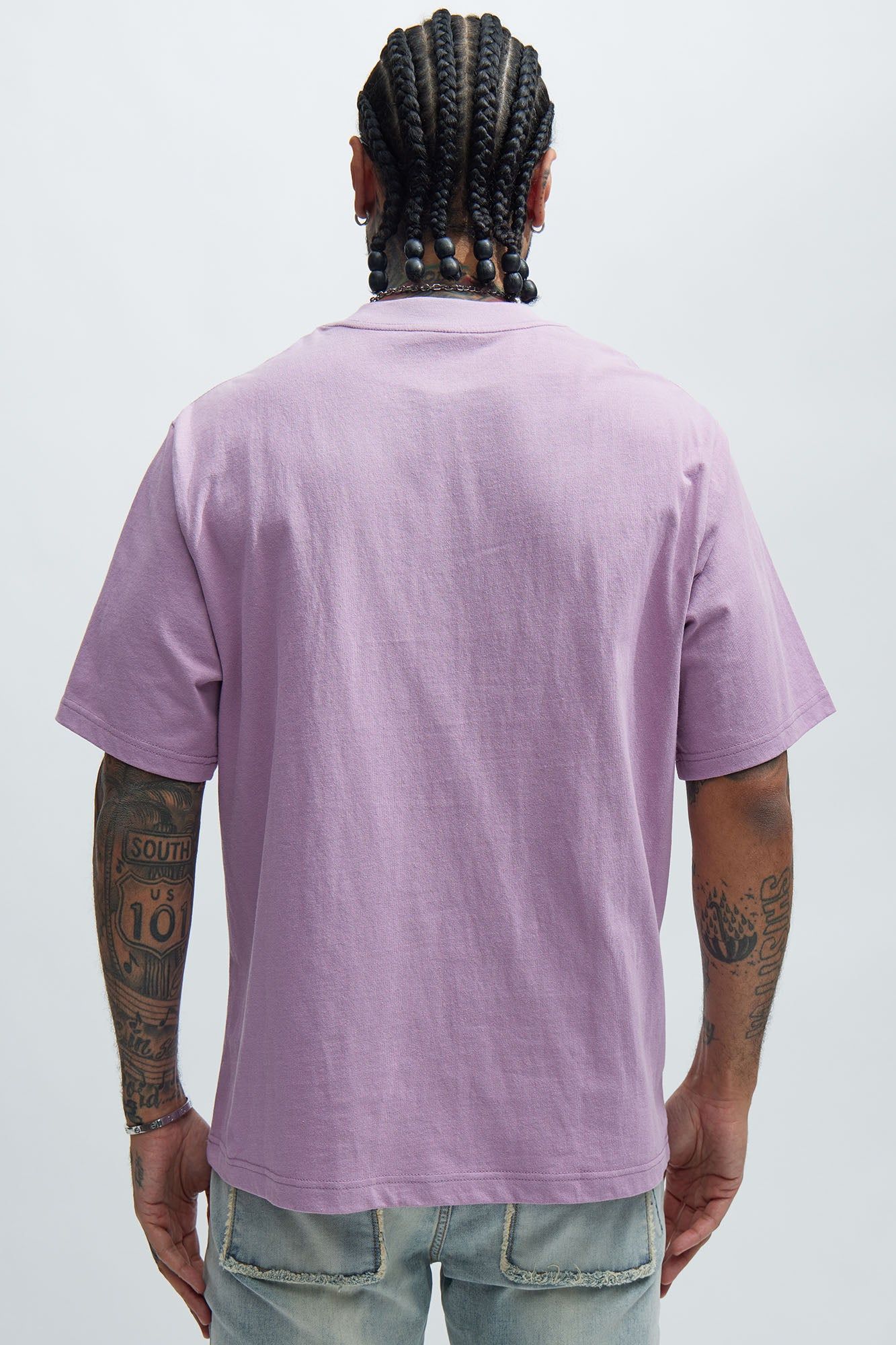 Oversized Heavyweight Short Sleeve Tee - Purple sold by Fashion Nova product image thumbnail 3