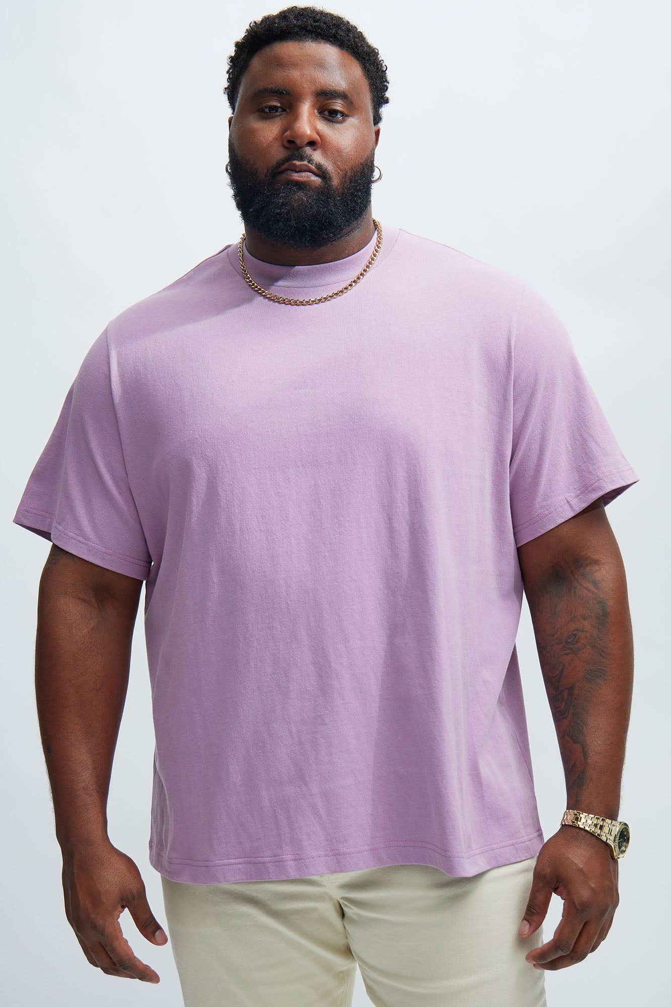 Oversized Heavyweight Short Sleeve Tee - Purple sold by Fashion Nova product image thumbnail 4