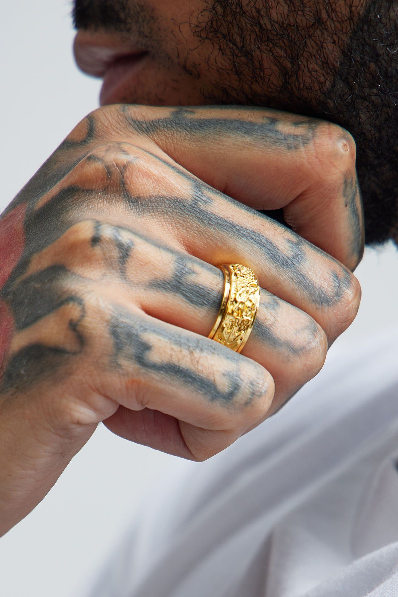 Textured Gold Ring - Gold sold by Fashion Nova