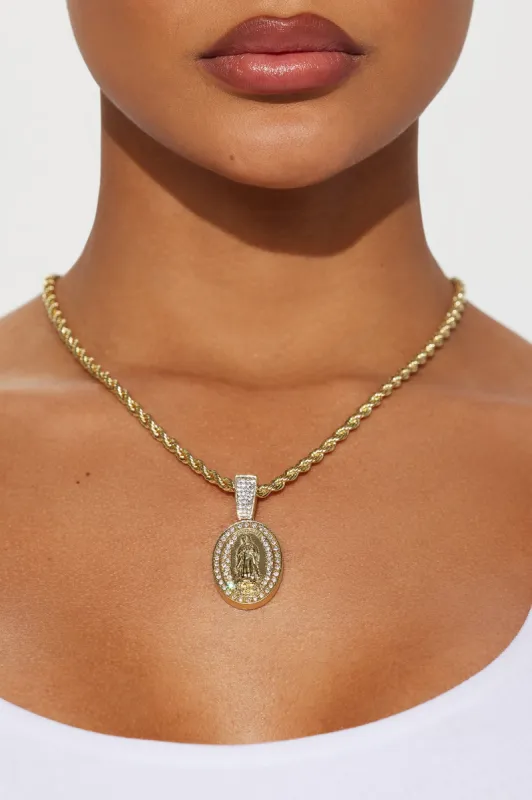 Linda Guadalupe Necklace - Gold sold by Fashion Nova