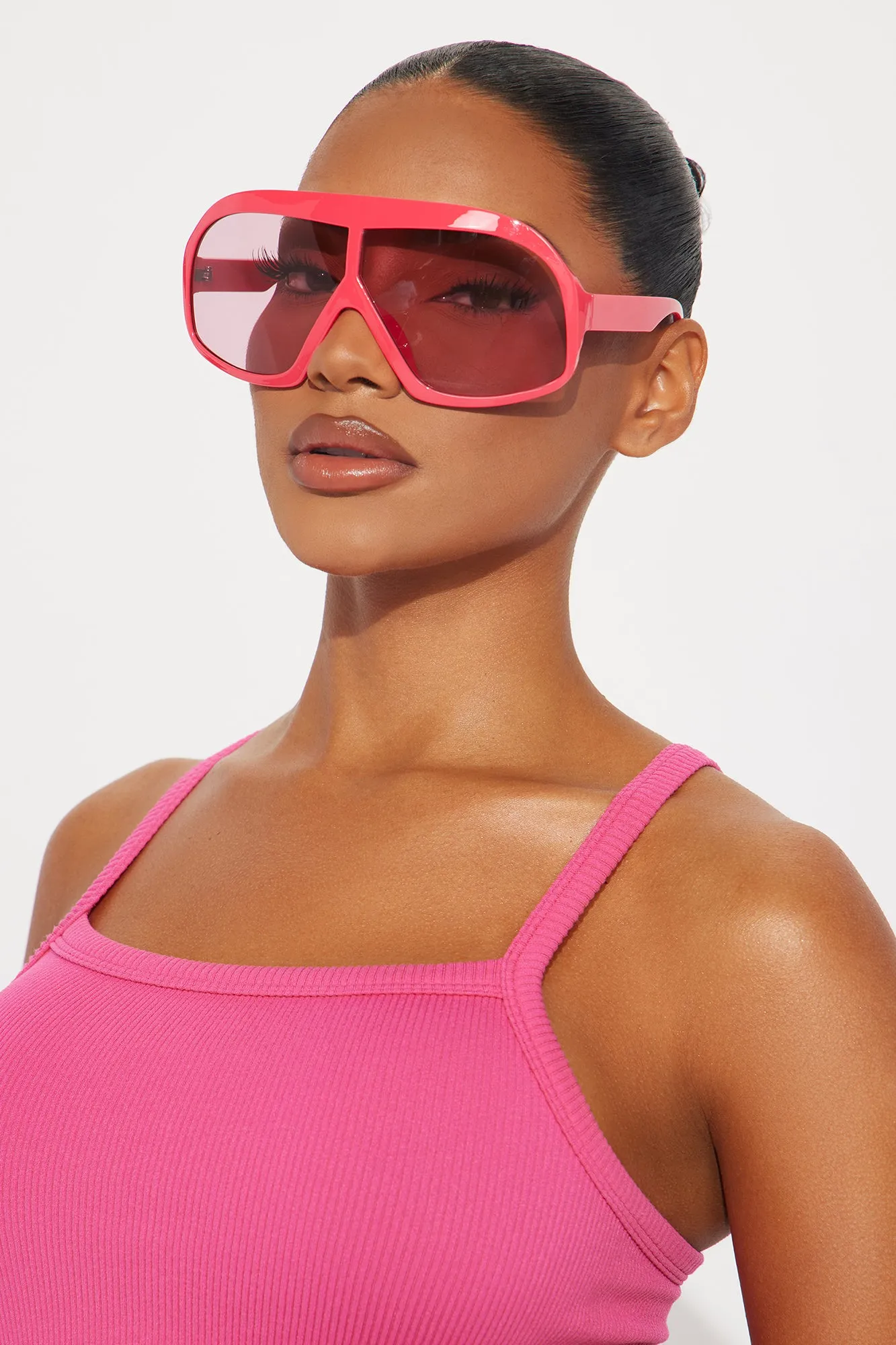 Dreamy Skies Sunglasses - Hot Pink sold by Fashion Nova product image thumbnail 2