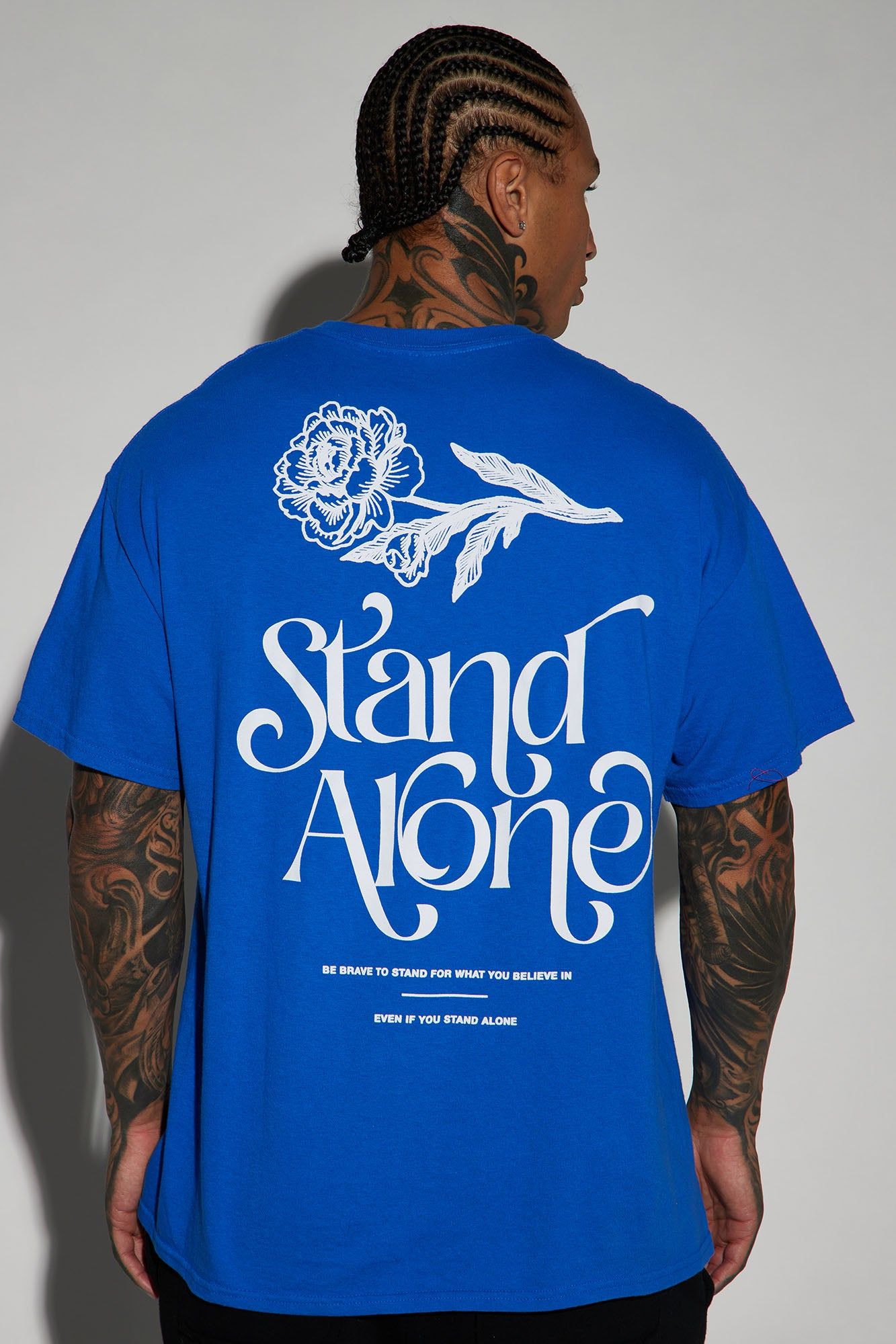Stand Alone Short Sleeve Tee - Royal sold by Fashion Nova product image thumbnail 4