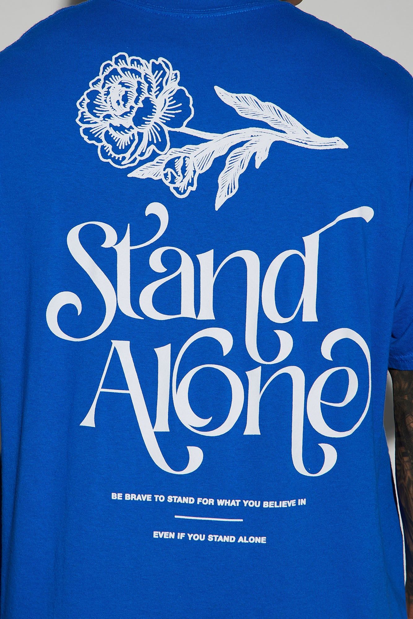 Stand Alone Short Sleeve Tee - Royal sold by Fashion Nova product image thumbnail 3