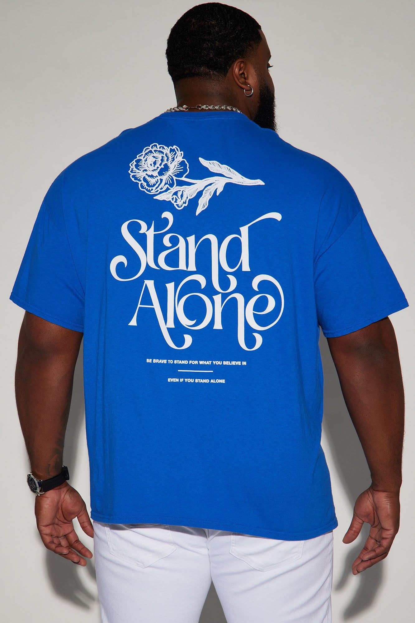 Stand Alone Short Sleeve Tee - Royal sold by Fashion Nova product image thumbnail 5