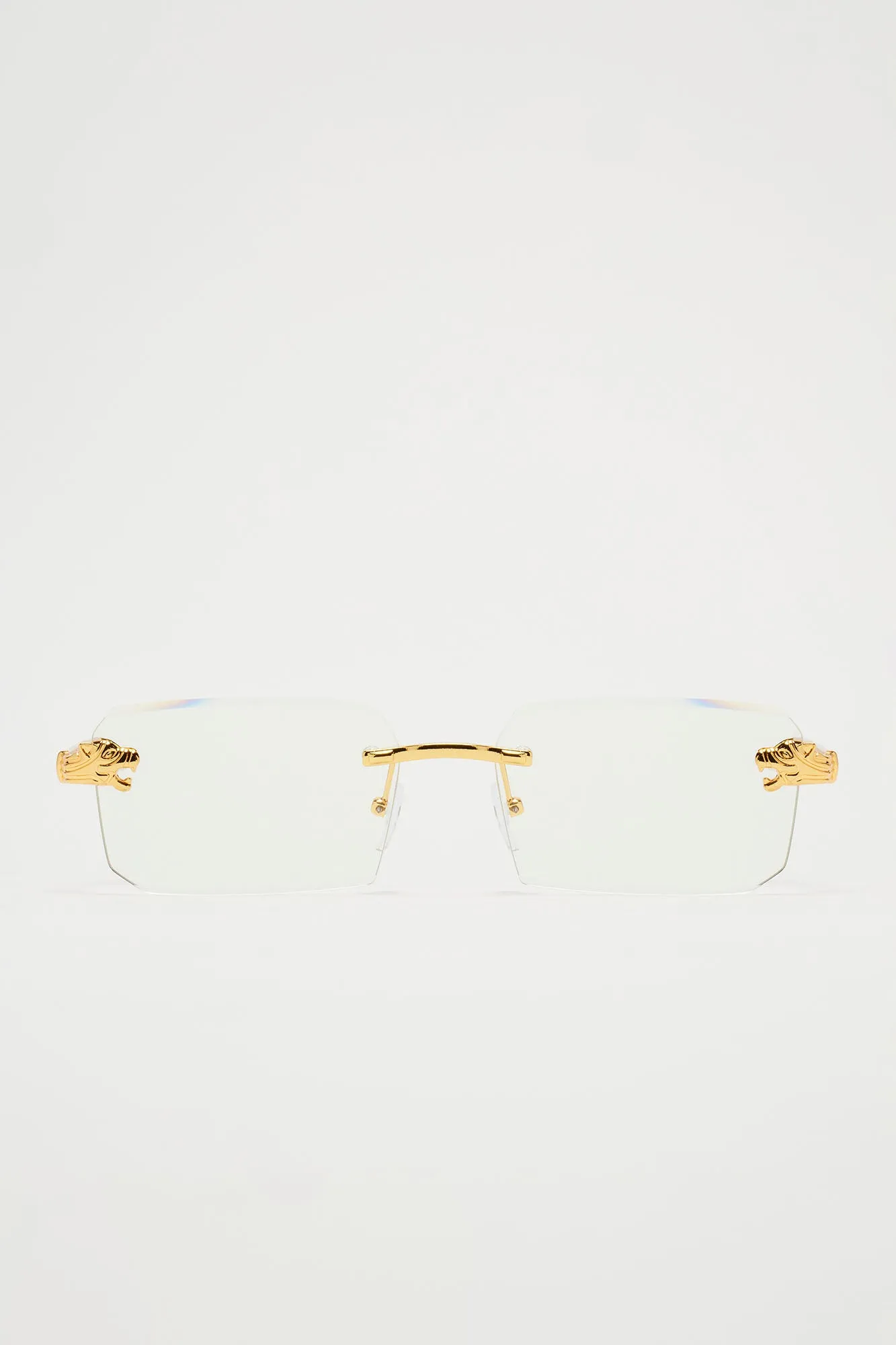 Burn It Down Sunglasses - Gold/Clear sold by Fashion Nova product image thumbnail 2