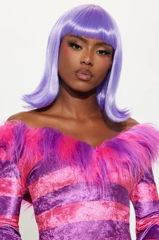 50's Retro Babe Bob Costume Wig - Purple sold by Fashion Nova