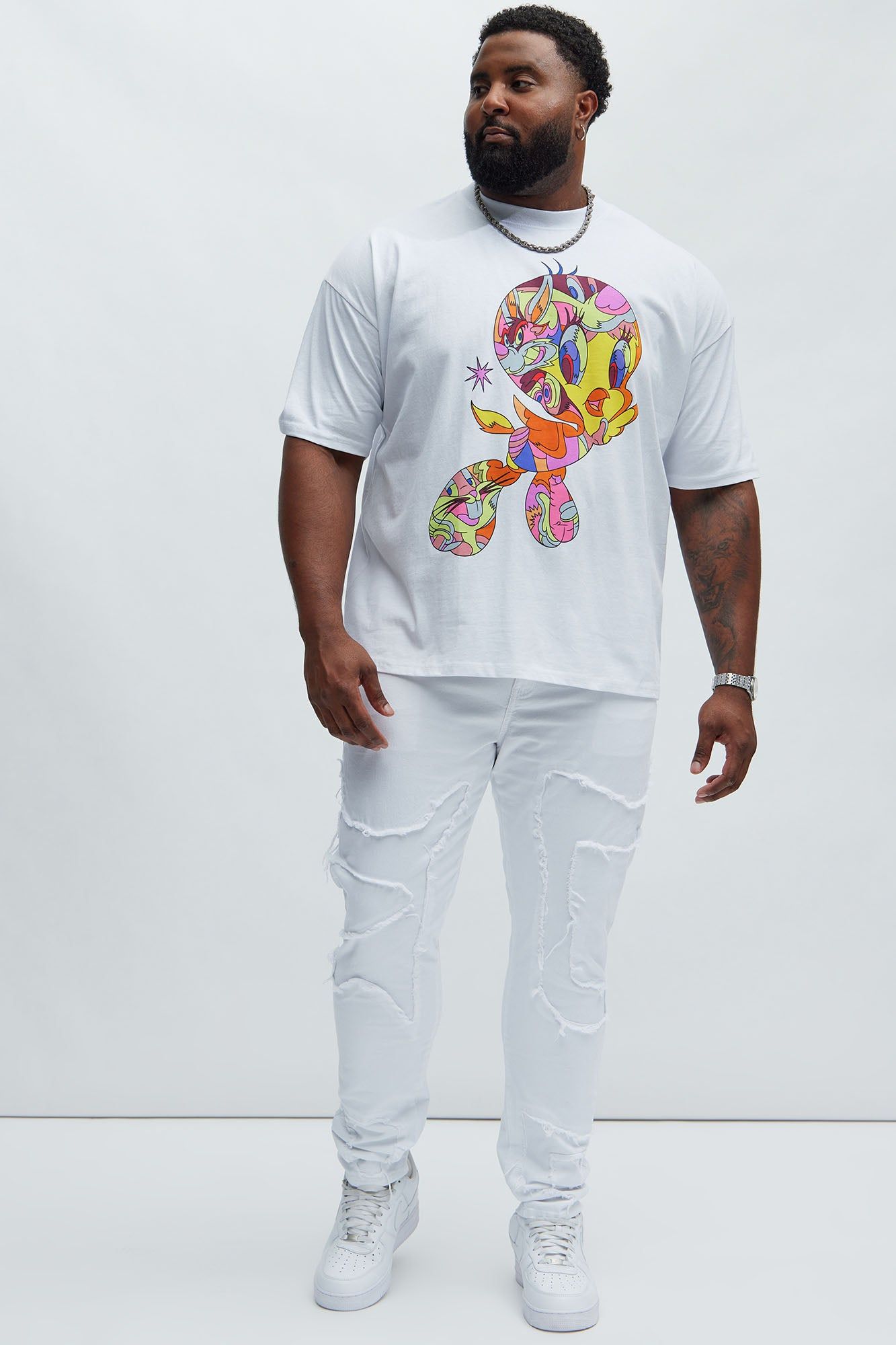 Looney Tunes Trip Short Sleeve Tee - White sold by Fashion Nova product image thumbnail 5