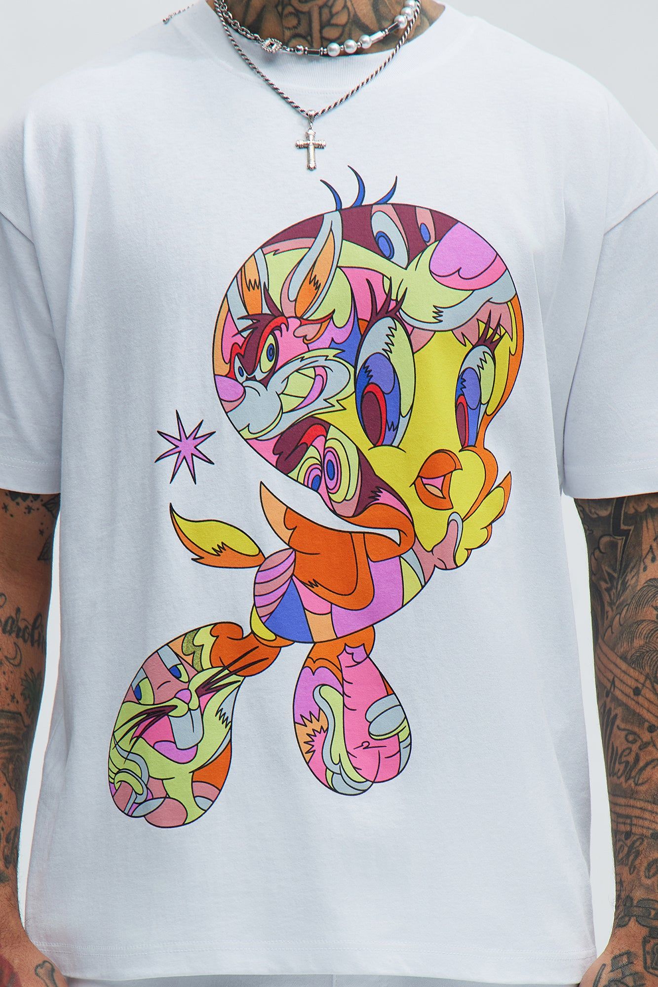 Looney Tunes Trip Short Sleeve Tee - White sold by Fashion Nova product image thumbnail 3